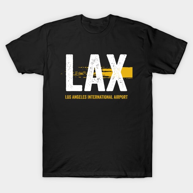 LAX Airport Code Los Angeles International Airport T-Shirt by VFR Zone